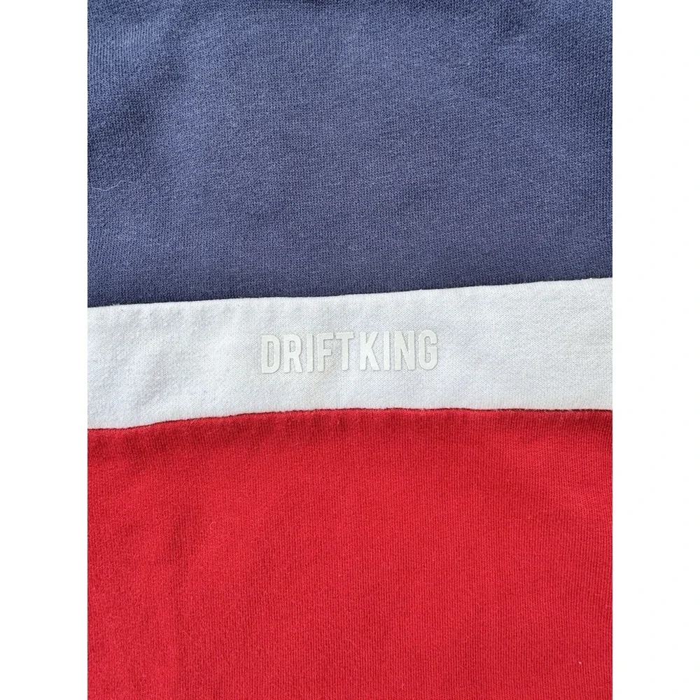 Vintage Y2K‎ Drift King Colorblock Mens Sweater Crewneck Long Sleeve Pullover M